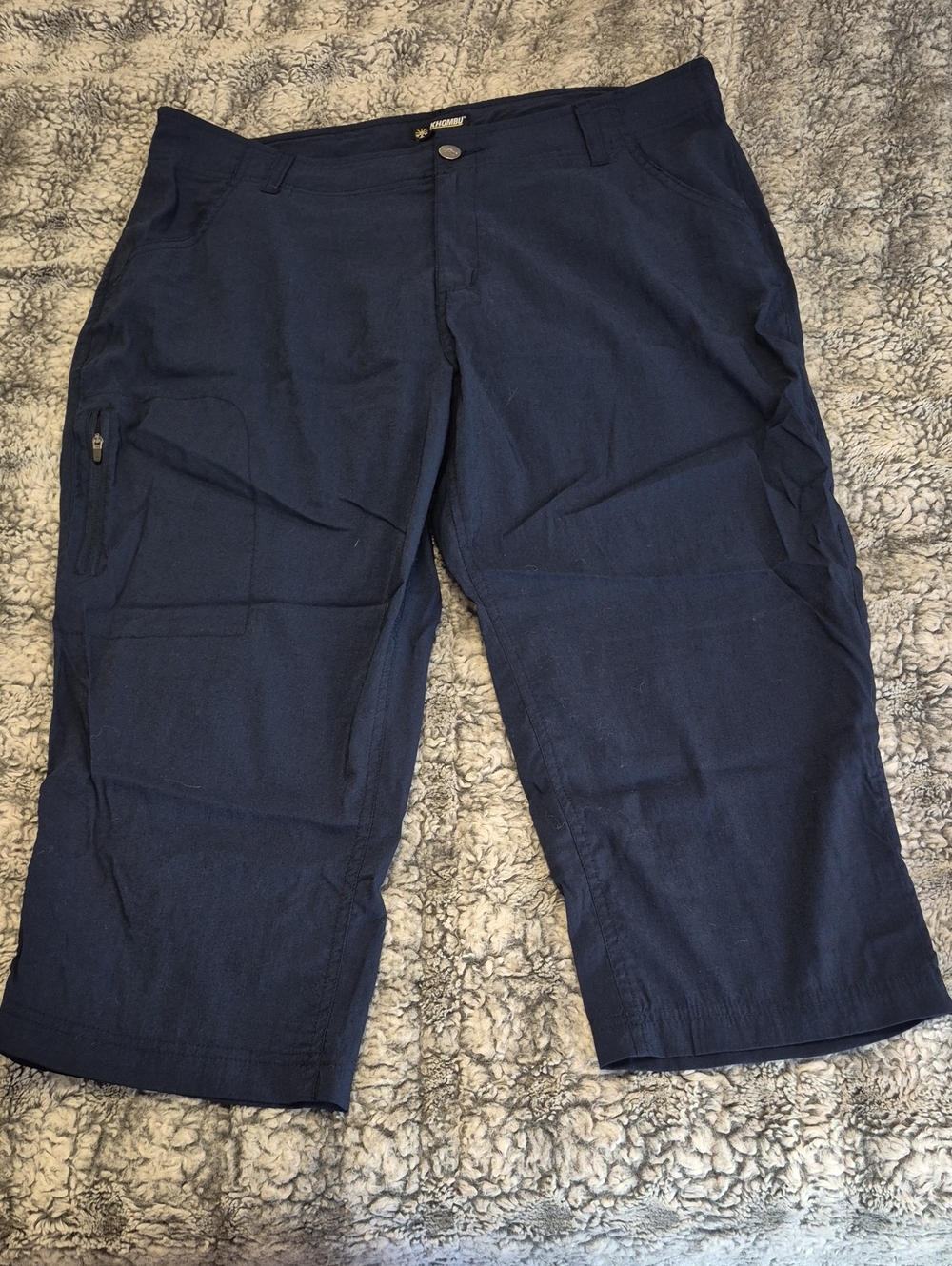 Khombu 🖤 Navy  Wide Leg Capris (1021)